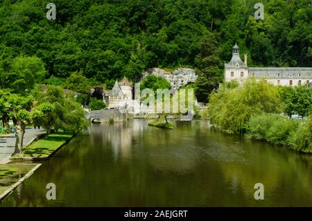Der Dronne in Brantôme, Dordogne, Aquitaine, Frankreich Stockfoto