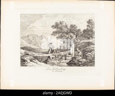 Ludwig Richter, der Lattenberg bei Salzburg (Die Lattenberg in der Nähe von Salzburg), 1830 Der Lattenberg bei Salzburg (Die Lattenberg in der Nähe von Salzburg); 1830 Datum Stockfoto