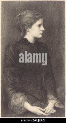 MG Fuchs nach Sir Edward Coley Burne-Jones, Frau Pfefferkorn, c 1902 Frau Bonham; circa 1902 Datum Stockfoto