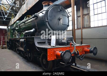 Dampfzug in Didcot Railway Centre, Didcot Parkway Station, Didcot, Großbritannien Stockfoto