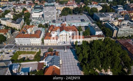 Ursulinen-Kirche der Heiligen Dreifaltigkeit, Ljubljana, Slowenien Stockfoto