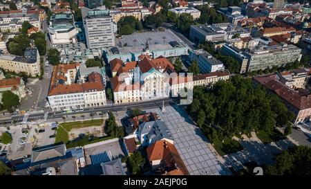 Ursulinen-Kirche der Heiligen Dreifaltigkeit, Ljubljana, Slowenien Stockfoto