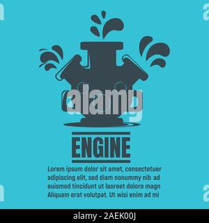 Banner von Öl. Öl Entwicklung und Gewinnung Flyer. Benzin, Tankstellen, Forschung. Welt Benzin Produktion Hintergrund. Öl Biz Symbol, Stock Vektor