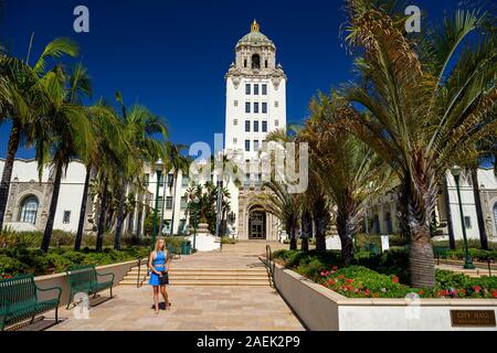 Beverly Hills City Hall, North Rexford Drive, Beverly Hills, Los Angeles, California, Vereinigte Staaten von Amerika Stockfoto