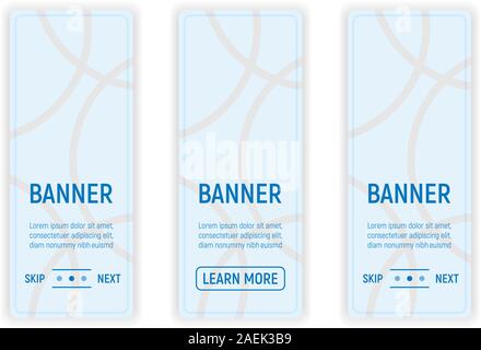 Web Banner for Web and Smartphone. Icon and Label on Background in Box. Template for Note, Message and Web. Simple and Cartoon Vector Illustration. Stock Vektor