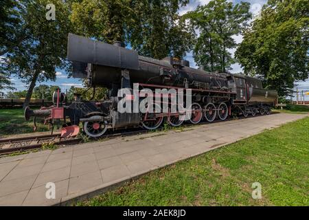 Dampflokomotive, Jablonowo Woiwodschaft Pommern, Kujawien-Pommern, Polen Stockfoto