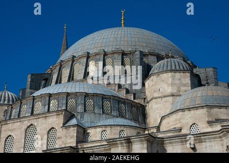 Süleymaniye-moschee (Süleymaniye Camii). Ein Ottoman Imperial Moschee auf dem dritten Hügel von Istanbul, Türkei Stockfoto