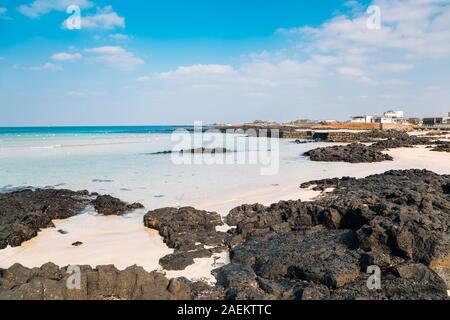 Sehwa Beach Emerald Sea in Jeju Island, Korea Stockfoto