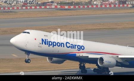 Nippon Cargo boeing 747 Stockfoto