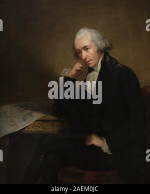 James Watt (1736-1819). Ingeniero mecánico, Erfinder y químico escocés. Realizó mejoras en la máquina de Newcomen, inventando La máquina de Dampf. Retrato por Carl Frederik von Breda (1759-1818), representando ein Watt con los Planos de su Condensador. Oleo sobre lienzo, y datado firmado En 1792. National Portrait Gallery. Londres Inglaterra. Stockfoto