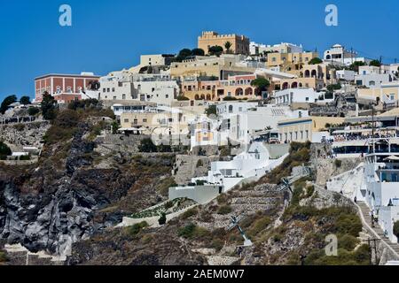 Fira, Stantorini. Griechenland Stockfoto