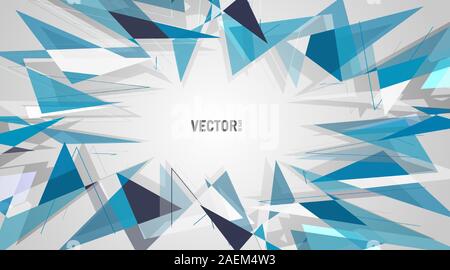 Abstract vector Hintergrund. polygonale Raum Low Poly Hintergrund. Vector Illustration für Wallpaper, Banner, Hintergründe, Karte, Buchillustration Stock Vektor