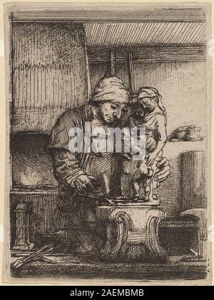 Rembrandt van Rijn, der Goldschmied, 1655, der Goldschmied; 1655 Datum Stockfoto