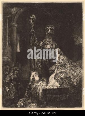 Rembrandt van Rijn, die Darstellung im Tempel in der Dunkelheit Weise, c 1654, die Darstellung im Tempel in der dunklen Art und Weise; c. 1654 Stockfoto