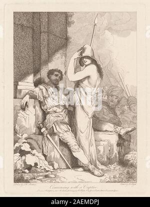 Robert Blyth, nachdem John Hamilton Mortimer, Unterhalten mit einem Captive, 1779, Gespräch mit einem Gefangenen; 1779 Datum Stockfoto