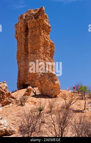 Vingerklip, Finger Rock, Fingerklippe, Landmarke, nahe Khorixas, Damaraland (Erongo), Namibia, Südafrika, Afrika Stockfoto