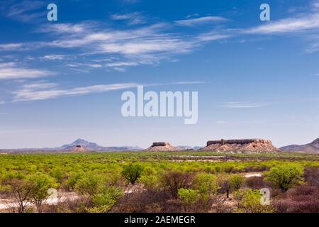 Ugab Terrace, Tafelberge, nahe Khorixas, Damaraland (Erongo), Namibia, Südliches Afrika, Afrika Stockfoto