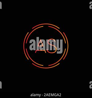 Erste als Brief Logo mit Kreativen Moderne Typografie Vektor Vorlage. Kreative abstrakte Buchstaben als Logo Vektor. Stock Vektor