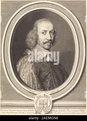 Robert Nanteuil, Kardinal Jules Mazarin, 1655, Kardinal Jules Mazarin; 1655 Datum Stockfoto