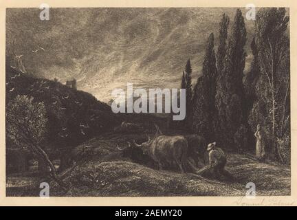 Samuel Palmer, den frühen Pflüger, in oder vor 1861, die frühen Pflüger; in oder vor 1861 Stockfoto