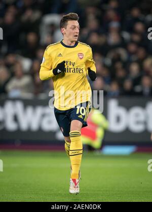 London, Großbritannien. 09 Dez, 2019. Mesut… zil von Arsenal in der Premier League Match zwischen West Ham United und Arsenal an den Olympischen Park, London, England, das am 9. Dezember 2019. Foto von Andy Rowland. Credit: PRiME Media Images/Alamy leben Nachrichten Stockfoto