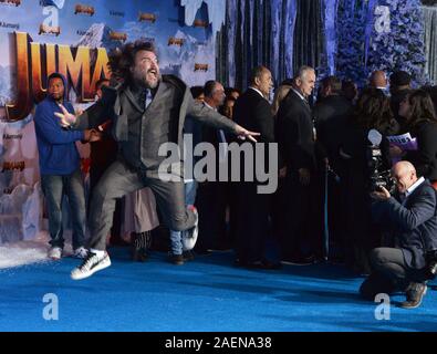 Los Angeles, USA. 9. Dez 2019. Warf Mitglied Jack Black besucht die Premiere des Motion picture Komödie 'Jumanji: Die nächste Ebene' an der TCL Chinese Theatre in Hollywood Abschnitt von Los Angeles am Montag, 9. Dezember 2019. Handlung: Die Bande ist zurück, aber das Spiel hat sich verändert. Wie Sie zu Jumanji Zurück zur Rettung eines Ihrer eigenen, entdecken Sie, dass nichts so ist, wie Sie erwarten. Quelle: UPI/Alamy leben Nachrichten Stockfoto