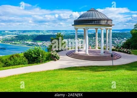 Niederwaldtempel Rotunde in der Niederwald in der Nähe von Rüdesheim am Rhein liegt in Hessen, Deutschland Stockfoto