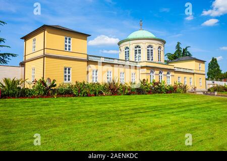 Alte Bibliothek Gebäude im Stadtteil herrenhausen Hannover Stadt in Deutschland Stockfoto