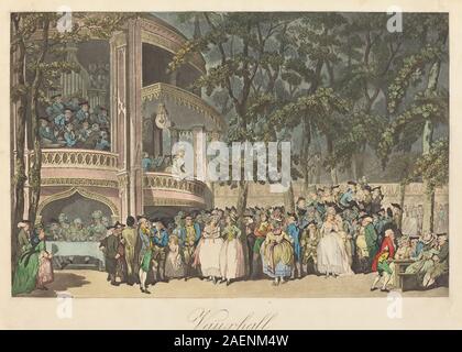 Thomas Rowlandson, Vauxhall Gardens, 1785, Vauxhall Gardens; 1785 Datum Stockfoto