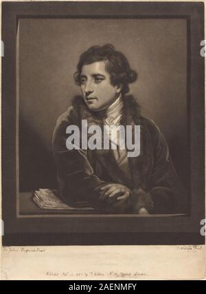 Ein Porträt von Francesco Bartolozzi, das von Thomas Watson nach Sir Joshua Reynolds im Jahr 1785 erstellt wurde und seine Gesichtszüge, Kleidung und seinen kompositorischen Stil zeigt. Stockfoto