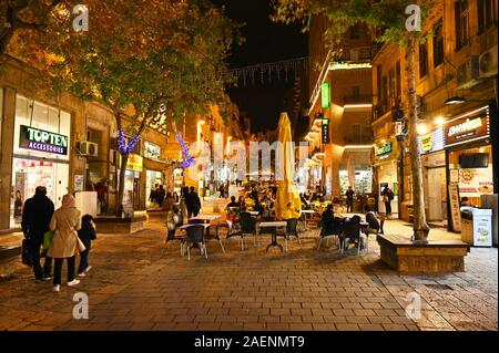 Ben Yehuda Promenade in Jerusalem. Stockfoto