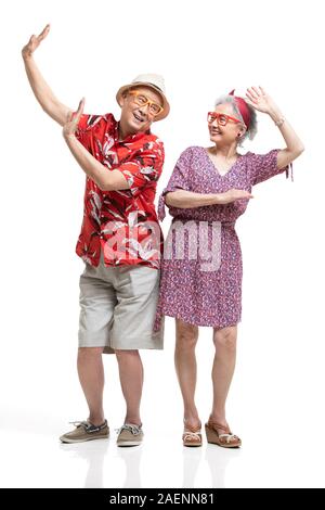 Gerne älteres Paar Spaß Stockfoto