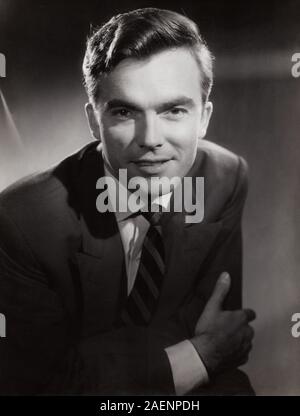 Erik Schumann, deutscher Wis und Synchronsprecher, Deutschland um 1955. Deutsche Schauspieler Erik Schumann, Deutschland um 1955. Stockfoto