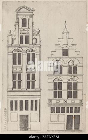 Vignola (Autor) und anonymen Stecher nach Philips Vingboons, holländischen Fassade Elevation-pl5, c 1642, niederländischer Fassade Elevation: pl. 5; c. 1642 Stockfoto