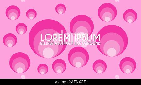 Farbige Ellipse Hintergrund Design Konzept, abstrakten Hintergrund Design Template, rosa violett violett Gradation, für Ihr Projekt geeignet, Gradient Stock Vektor