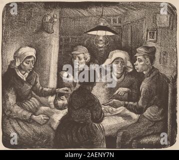 Vincent van Gogh, Kartoffelesser, 1885, Kartoffelesser; 1885 Datum Stockfoto