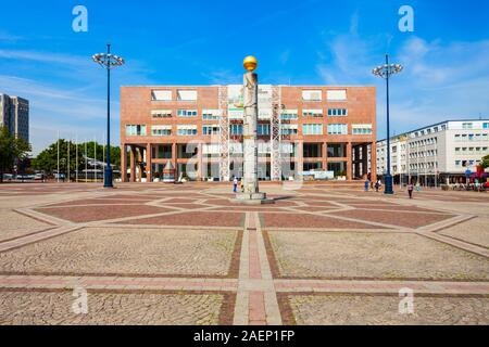 DORTMUND, Deutschland - Juli 04, 2018: Rathaus im Zentrum der Stadt Dortmund in Deutschland Stockfoto