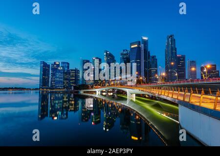 Skyline von Singapur Stockfoto