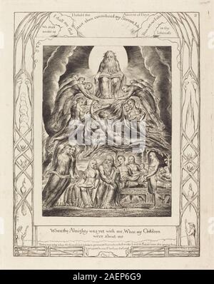 William Blake, der Satan vor dem Thron Gottes, 1825, Satan vor dem Thron Gottes; 1825 Datum Stockfoto