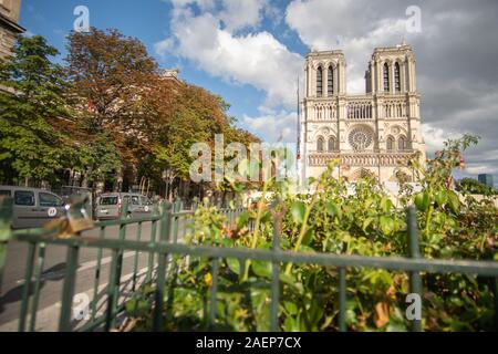 Kathedrale Notre-Dame in Paris Stockfoto