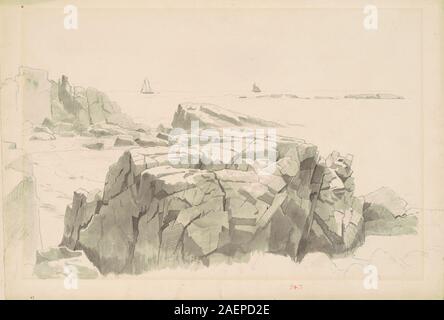 William Stanley Haseltine, Shag Rocks, Nahant, Massachusetts, 1860-1865, Shag Rocks, Nahant, Massachusetts; 1860-1865 Stockfoto