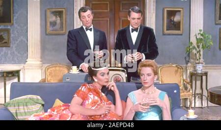 Das Gras ist grüner 1960 Universal Pictures Film mit Von links: Robert Mitchum, Jean Simmons, Cary Grant, Deborah Kerr Stockfoto