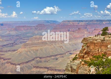 Grand Canyon gesehen von Mohave Point, South Rim, Arizona, Vereinigte Staaten Stockfoto