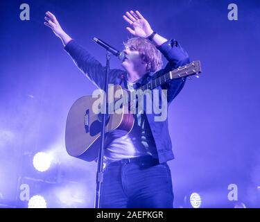 Musiker Lewis Capaldi live auf der Bühne in Glasgow, Schottland, Dezember 2019 Stockfoto