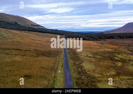 Gleniff Hufeisen fahren Sie in Co Sligo, Irland Stockfoto