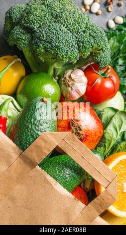 Früchte, Bio-obst, Geschenkkarten, Green Eco, Gemüse, Früchte, Gemüse, gesunde Früchte Stockfoto