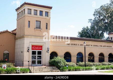 Orlando Winter Park Florida, Rollins College, Cornell Fine Arts Museum, Gebäudeaußenansicht, Vordereingang, FL191110145 Stockfoto