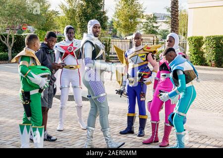 Orlando Florida, Wyndham Orlando Resort International Drive, Hotel, Rangerstop Power Rangers Convention, Superhelden-Fernsehserien, Fantreffen, Popkultur, Stockfoto