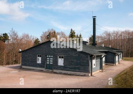 Krematorium Gebäude am KZ Natzweiler-Struthof, Bas-Rhin (67), Grand Est, Frankreich Stockfoto