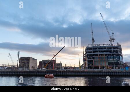 Neue Barclays Bank Hauptsitz im Bau in Glasgow. Stockfoto